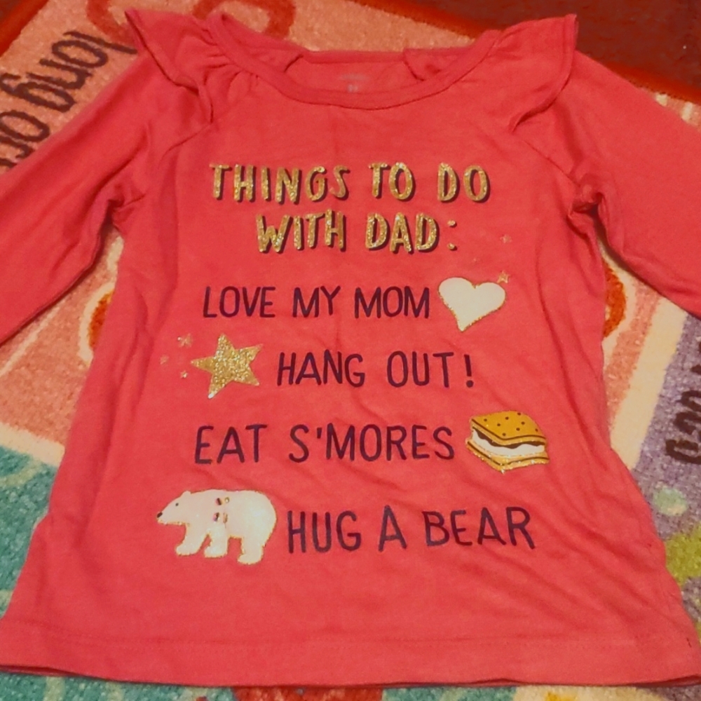 Cute 3T long sleeve graphic shirt